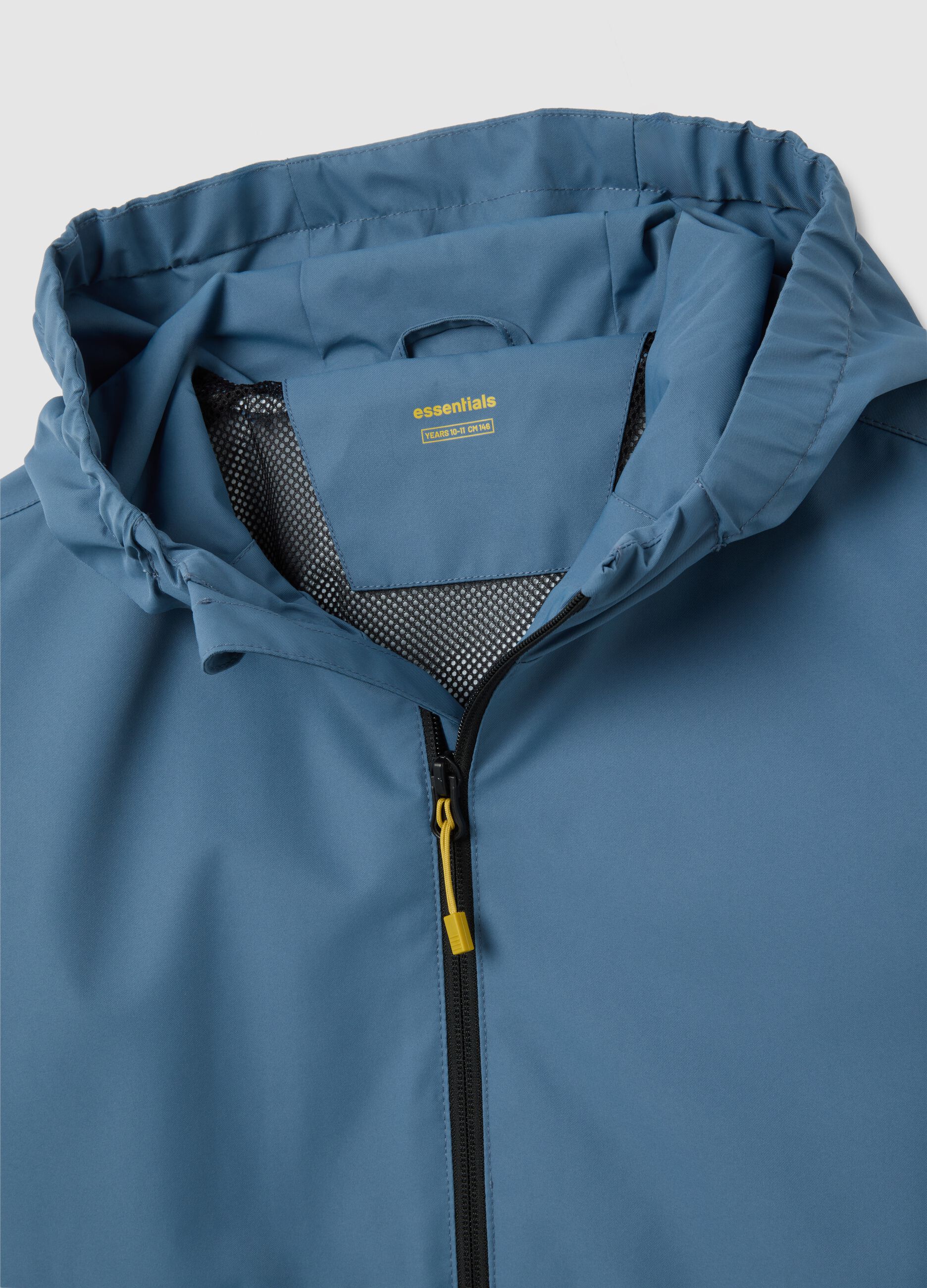 Boys' jacket in blue fabric regular fit