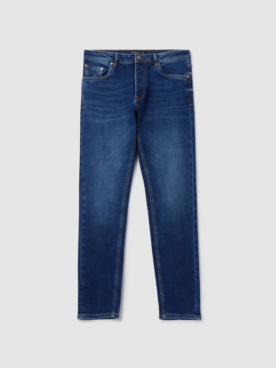 Slim-fit jeans with fading_4