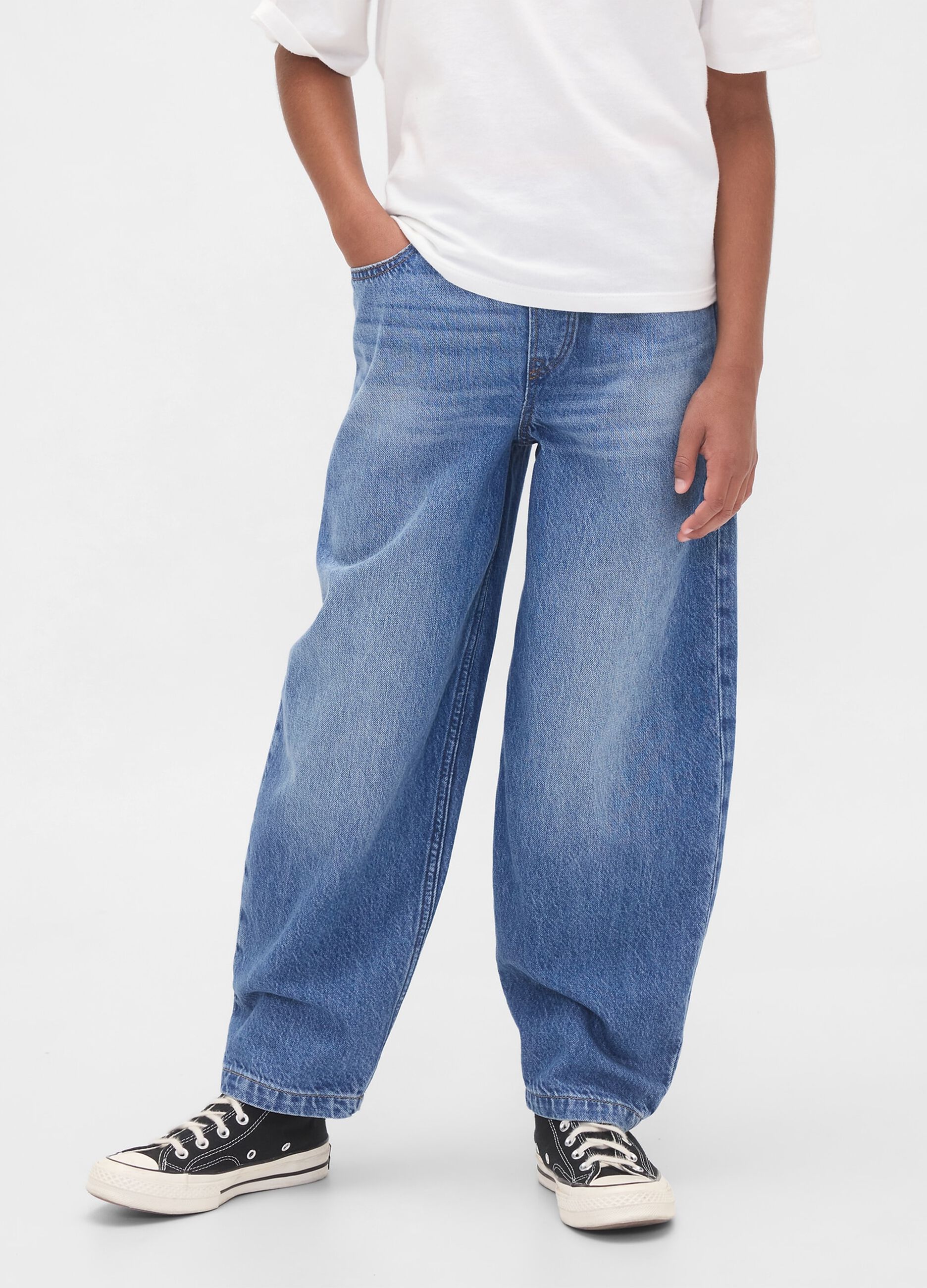 Pure cotton denim jeans