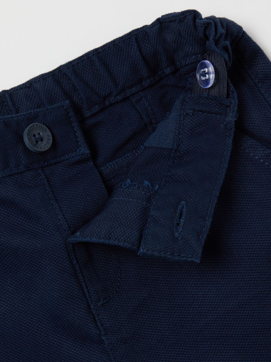 Bermuda shorts in dobby with pockets_2