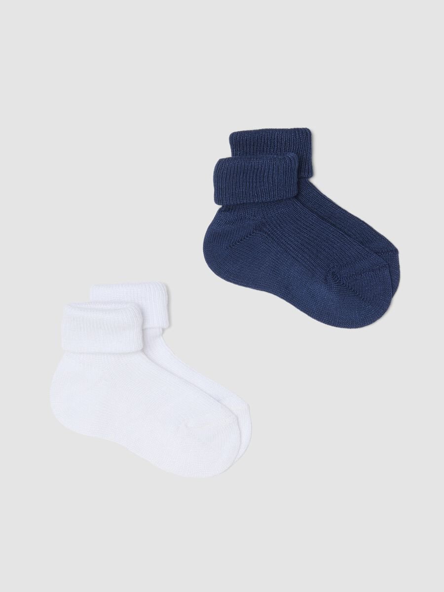 Bipack calzini in misto bamboo multicolor da neonato regular fit_0