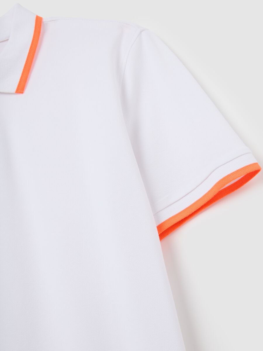 Men's multicolour stretch cotton polo regular fit_5