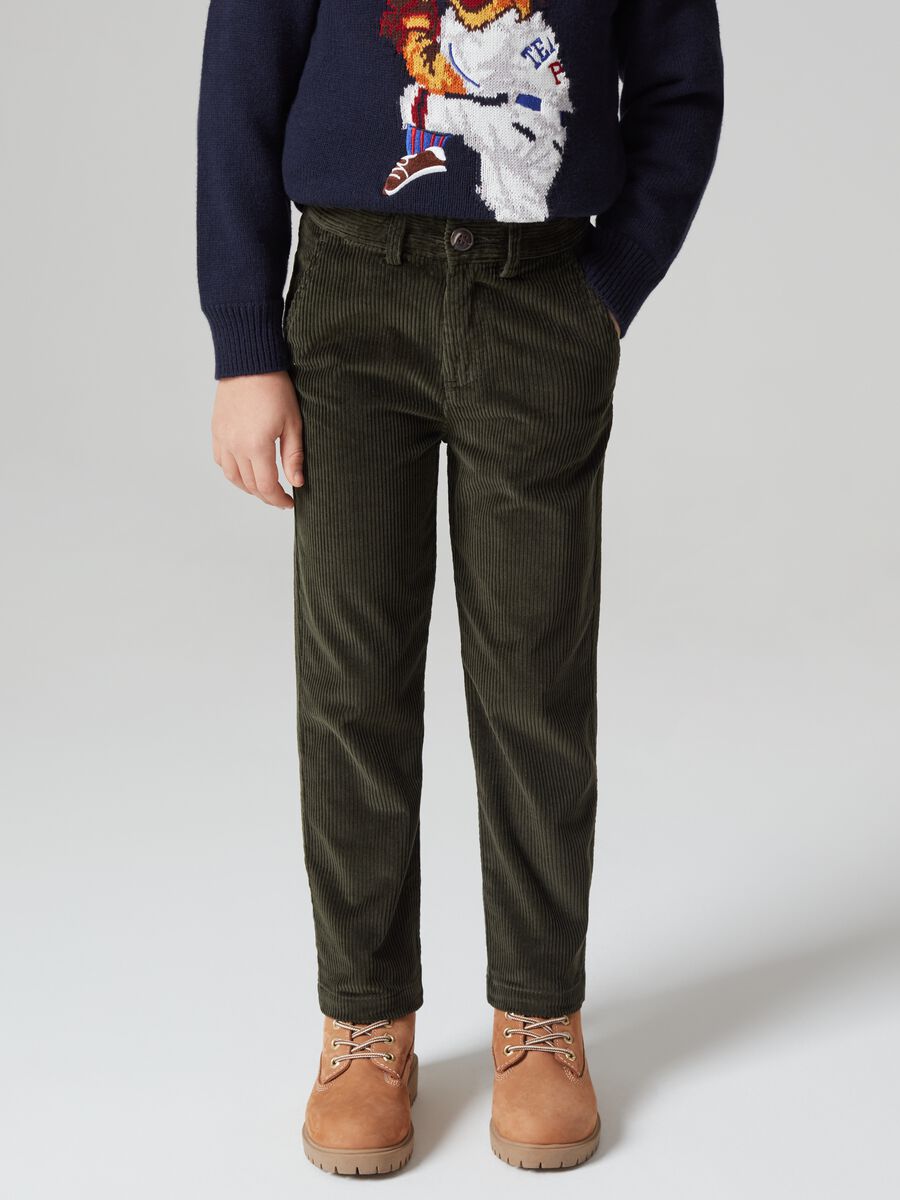 Pantaloni in velluto a costine_1