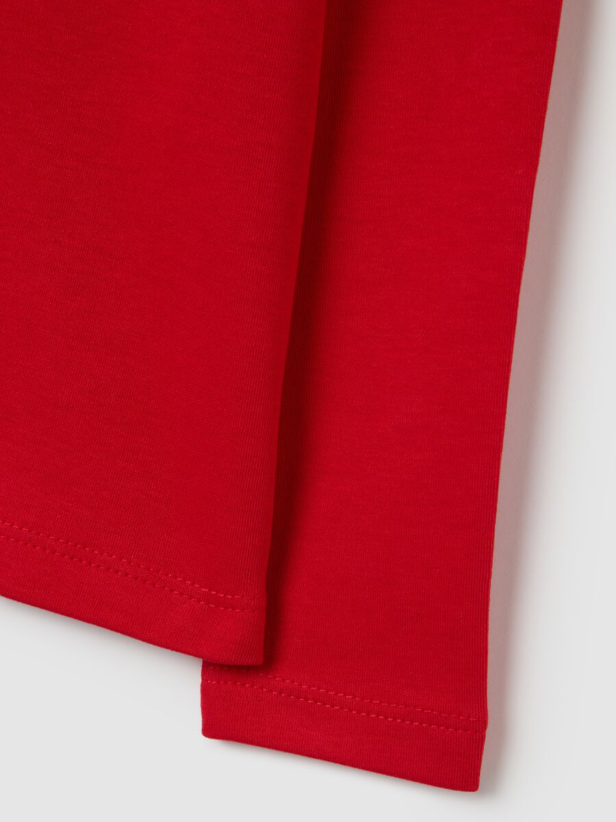 Red pure cotton regular fit girl's jumper_3