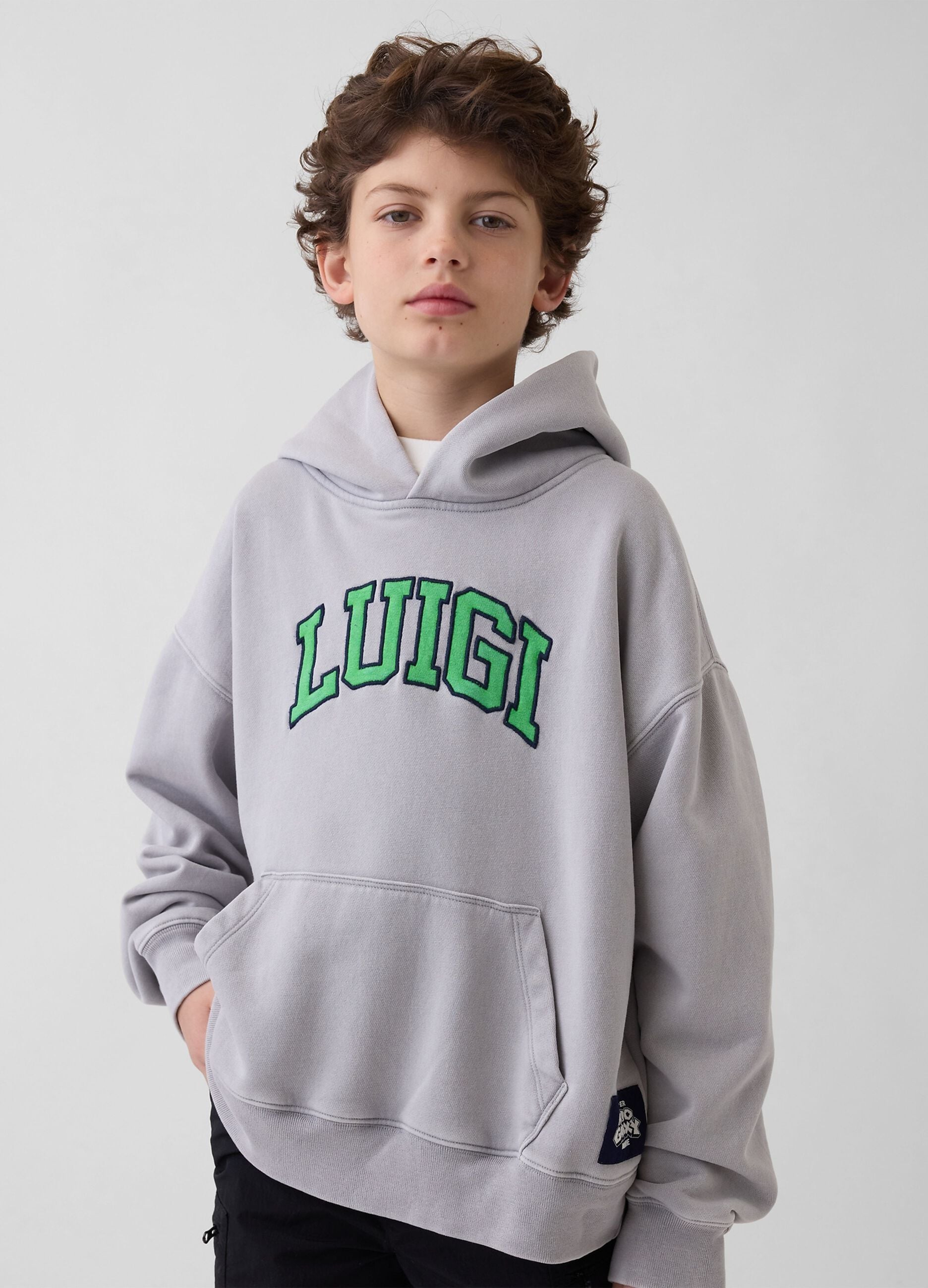 Nintendo Super Mario cotton-blend hooded sweatshirt