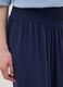 Wide blue pure-viscose trousers with elasticated waist, regular fit_3
