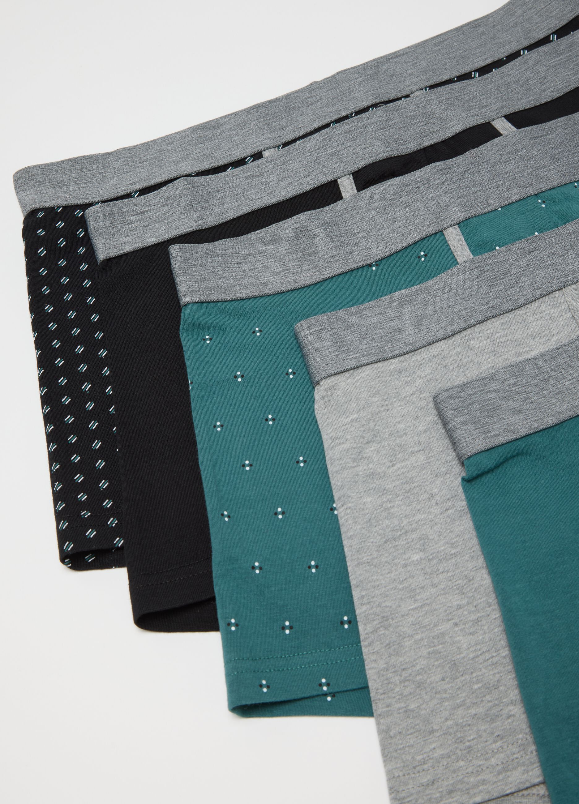 Multipack Stretch Cotton Multicolour Regular Fit Boxers