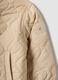 Beige padded quilted jacket, regular fit, for baby girl_2