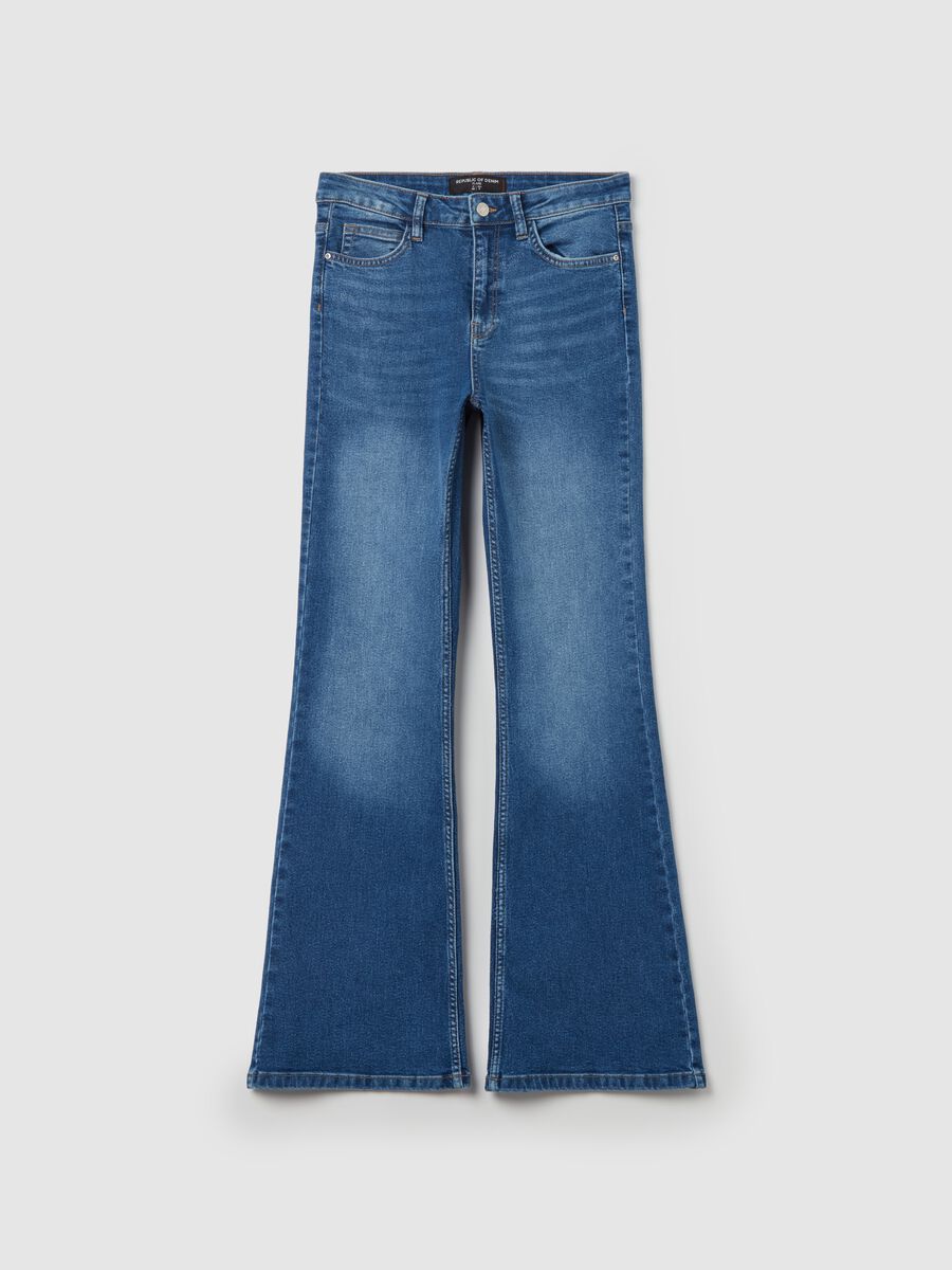 Flare-fit jeans with five pockets_4