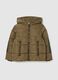 Brown padded jacket for children_0