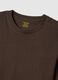Brown pure cotton regular fit T-shirt_5