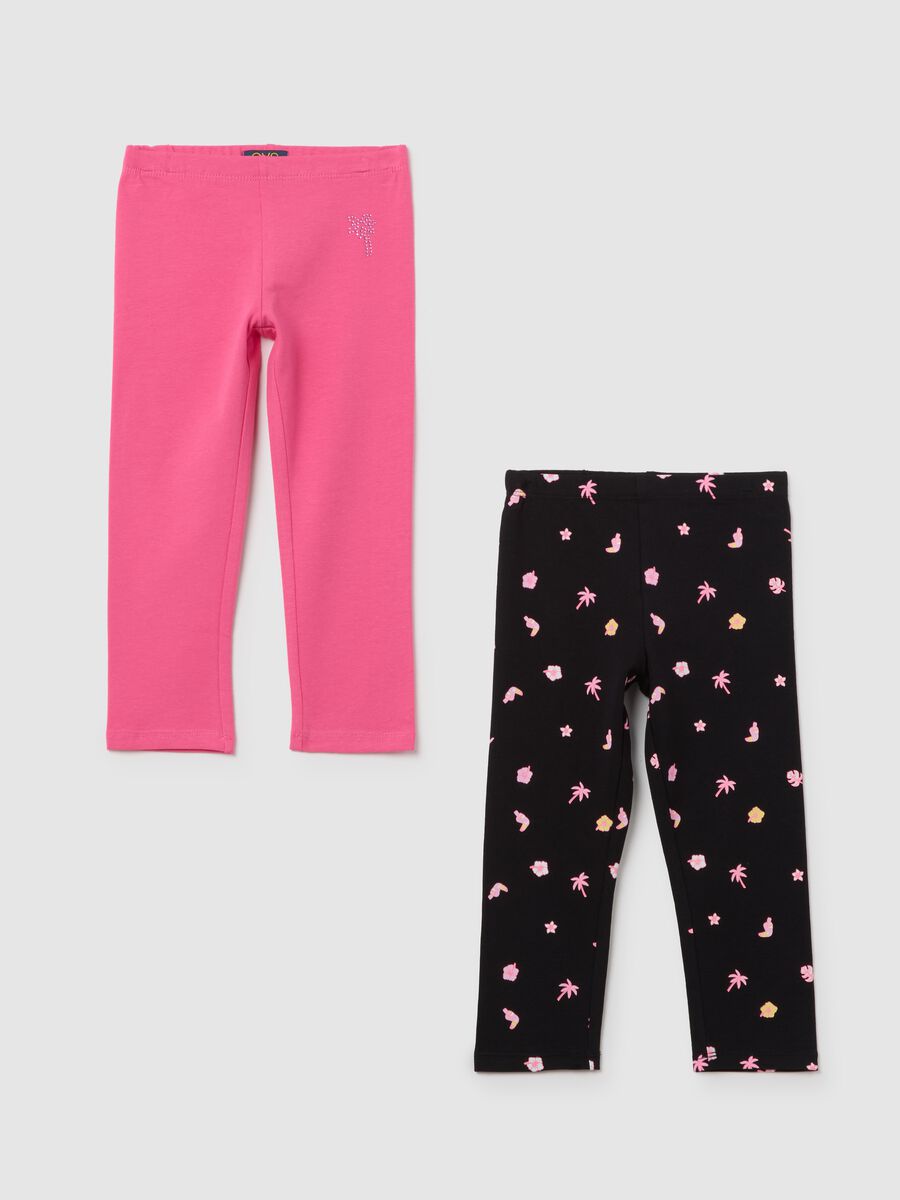 OVS Kids Stretch Cotton Leggings_0