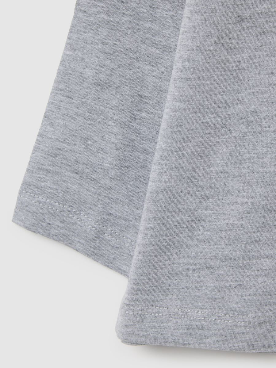 Maglia da bambino in misto cotone grigia regular fit_3