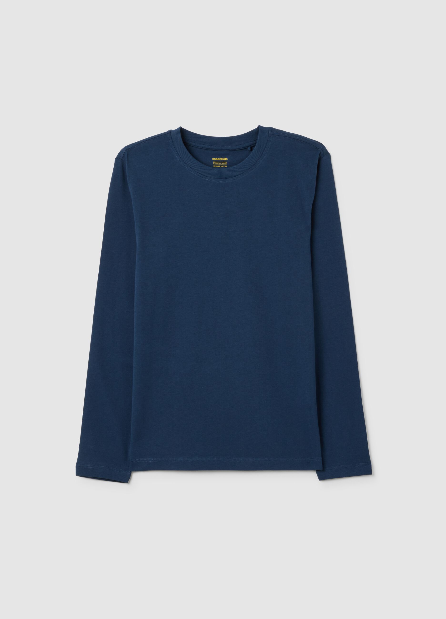 Boys' Long Sleeve T-shirt in Blue Jersey