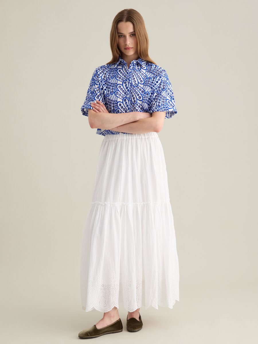 Women's pure cotton multicolour regular fit shirt_1
