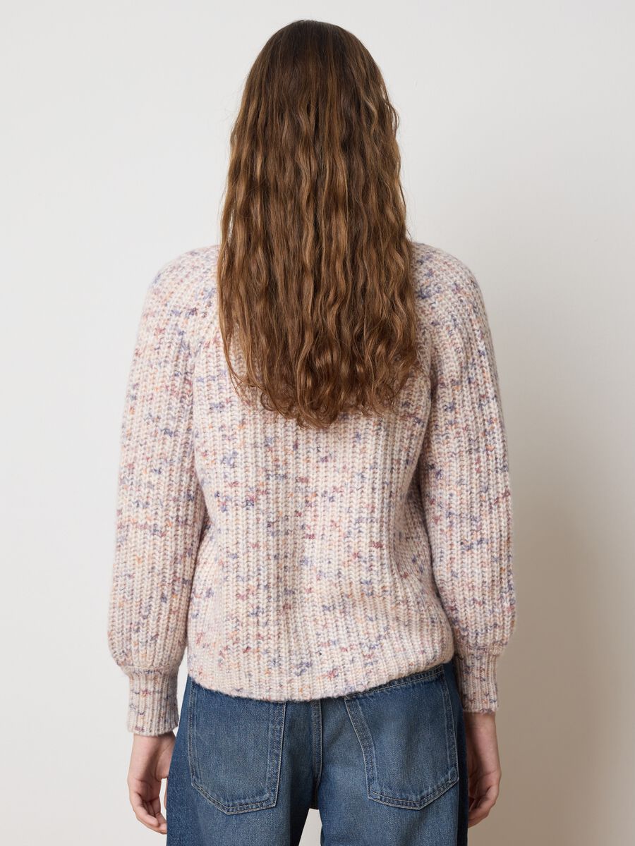 Cardigan multicolor con bottoni _2