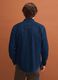 Blue pure cotton shirt with buttons and classic collar, regular fit_3