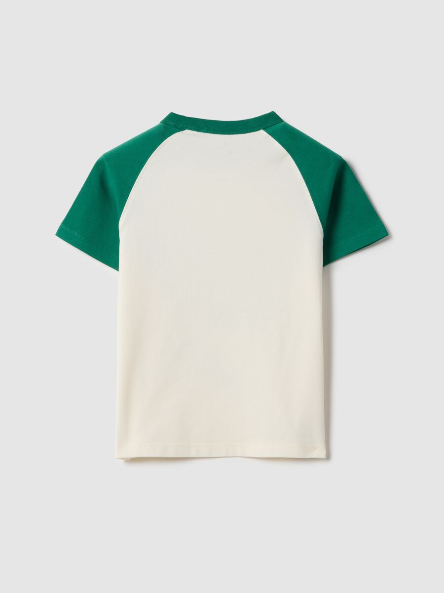 T-shirt in misto cotone multicolor da bambino con stampa Mickey Mouse_1