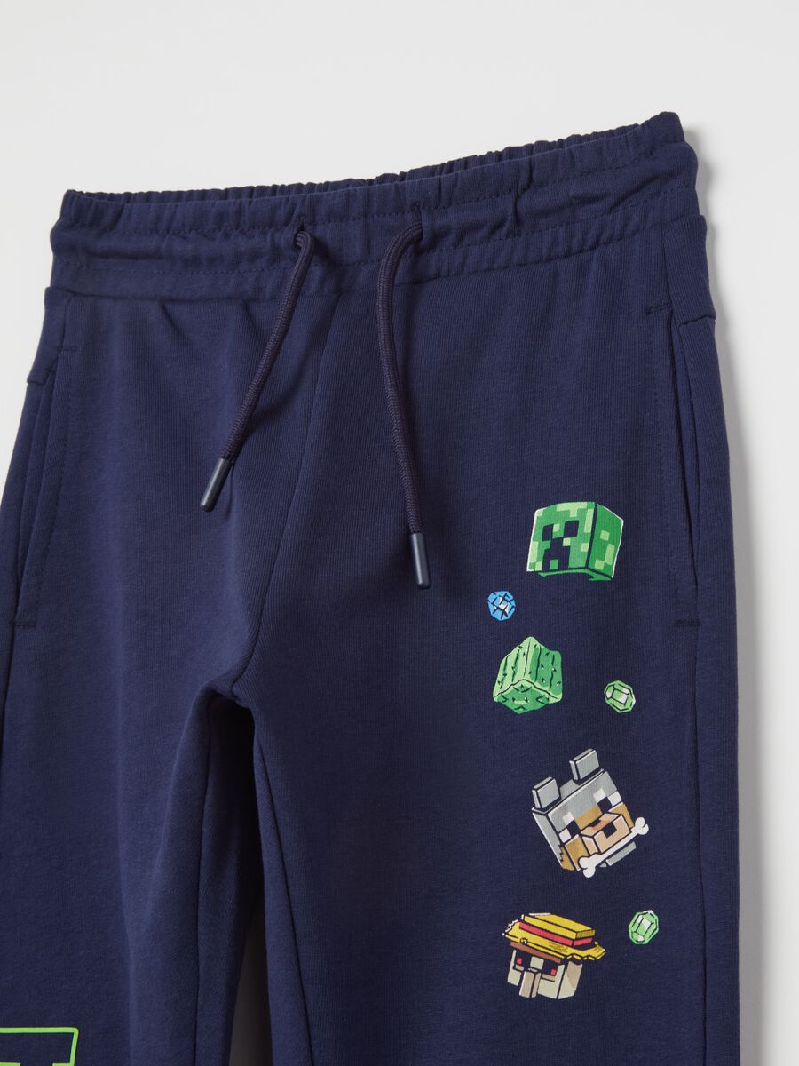 Joggers con coulisse e stampa Minecraft_2