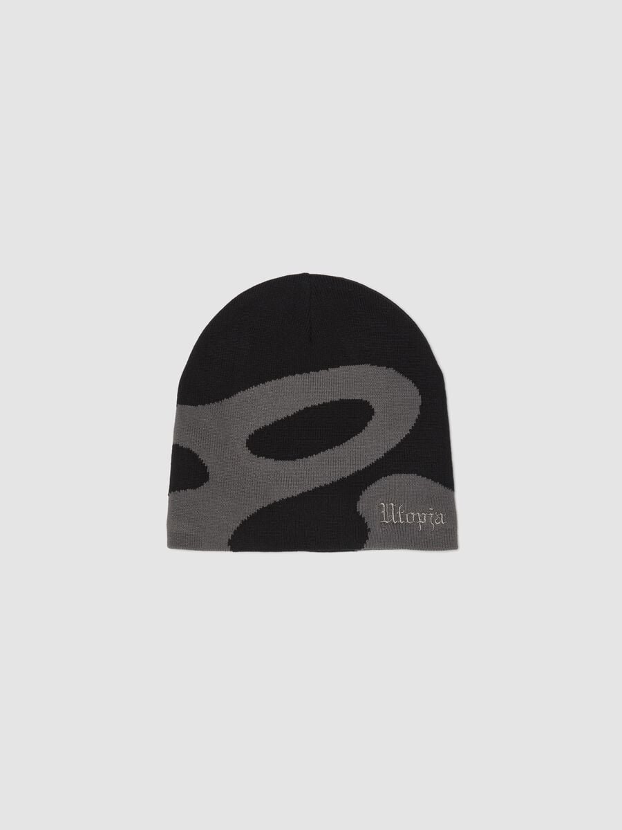 Black & Grey Beanie_0