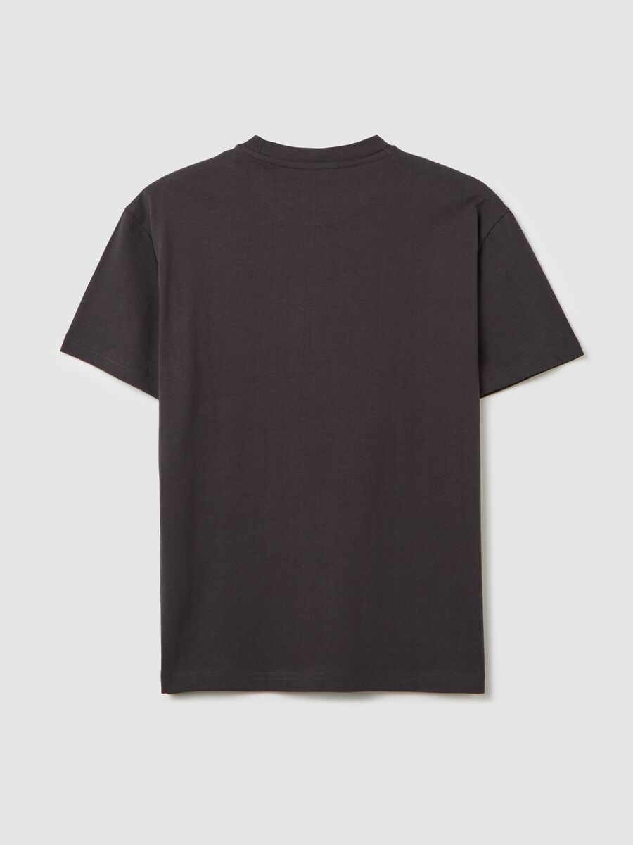 Cotton T-shirt with "Crush" lightning print_4