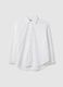Oversized fit white pure cotton sangallo shirt_4