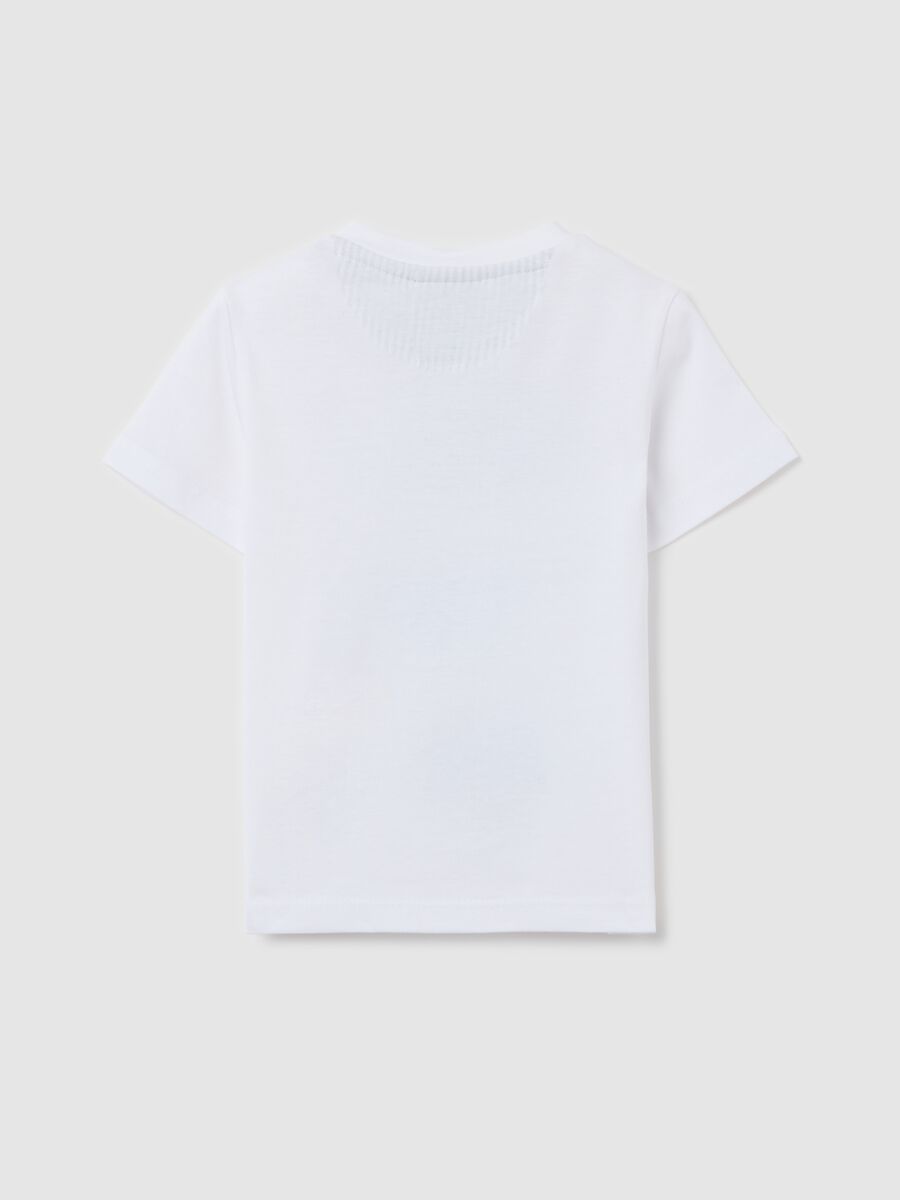 White cotton T-shirt with whales print_1