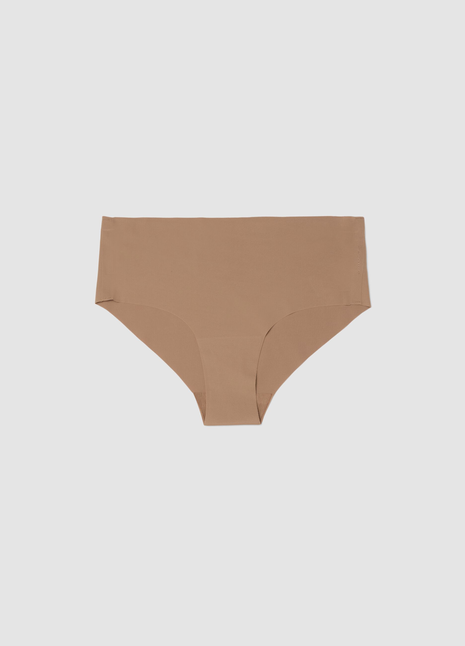 Comfortable Regular Fit Beige Briefs