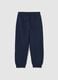 Blue children's jogger trousers made of pure cotton comfort fit_1