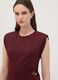 Red midi dress in stretch fabric, slim fit_1