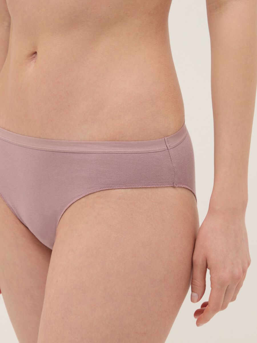 Multicolour regular fit stretch cotton briefs twin pack_3