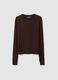 Brown Pullover with Round Neck_4