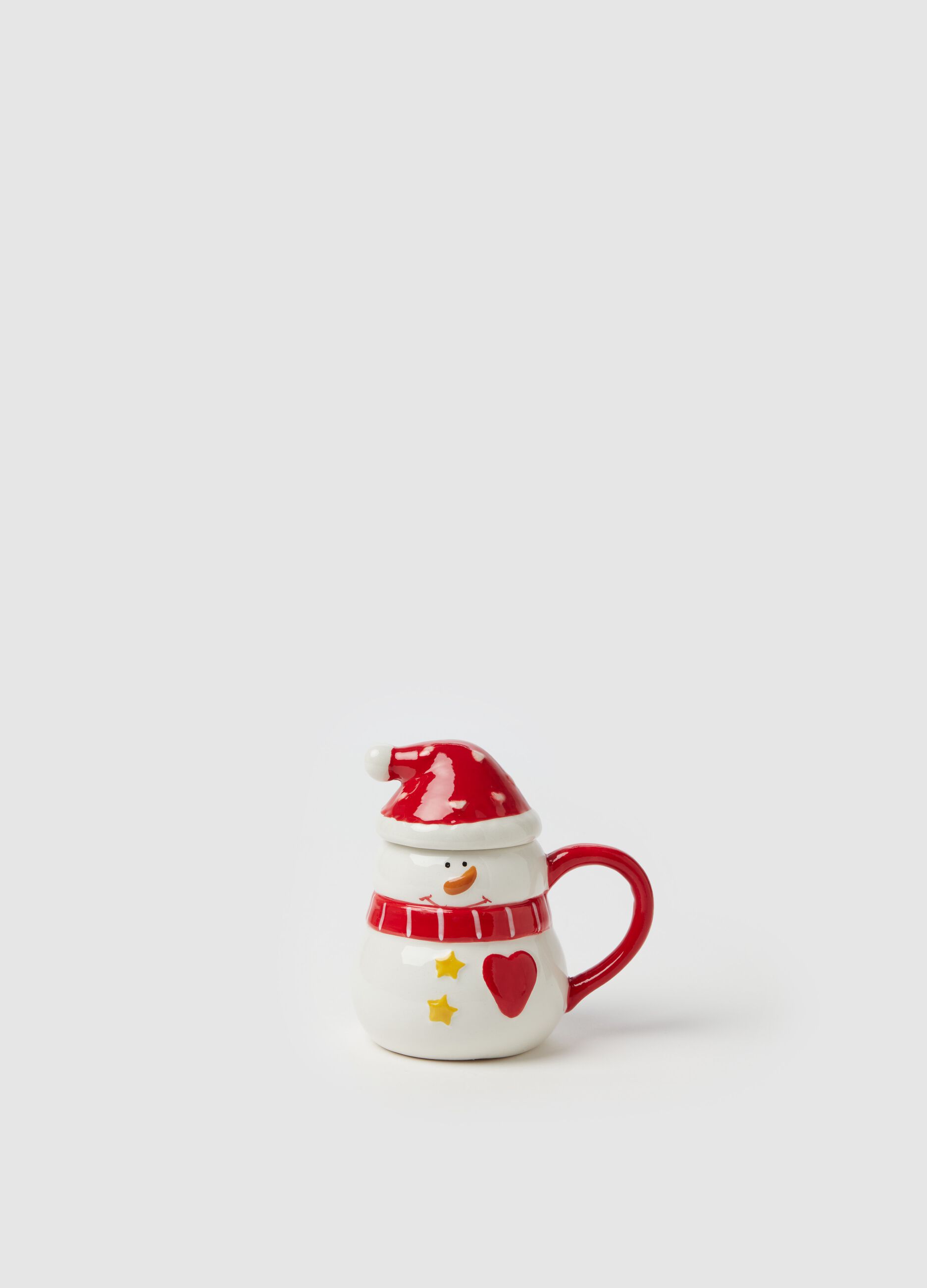Snowman cup with lid