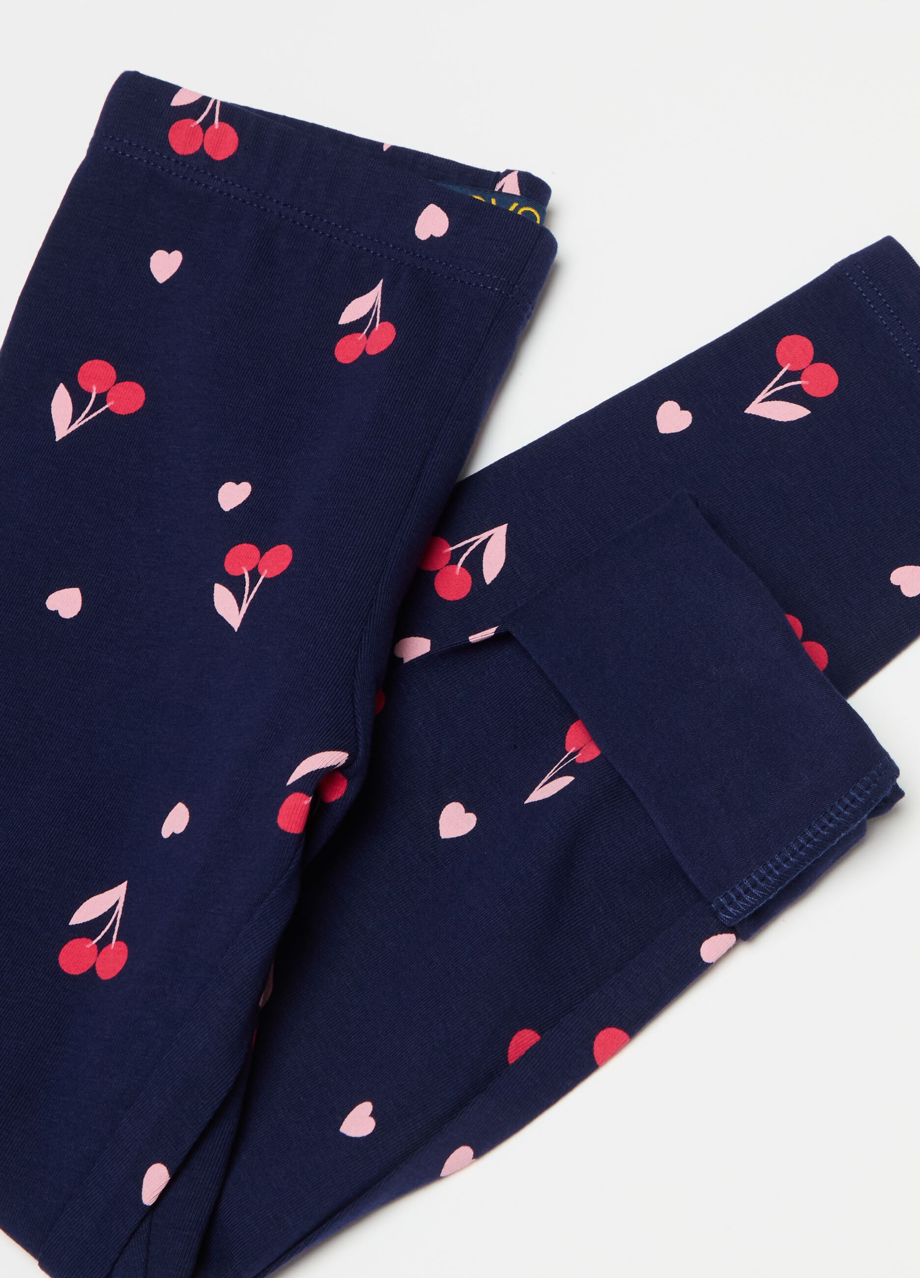 Leggings stretch con stampa