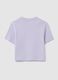 Girls' pure cotton purple crop T-shirt_4