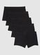 Multipack set of black cotton blend boxers, regular fit_4