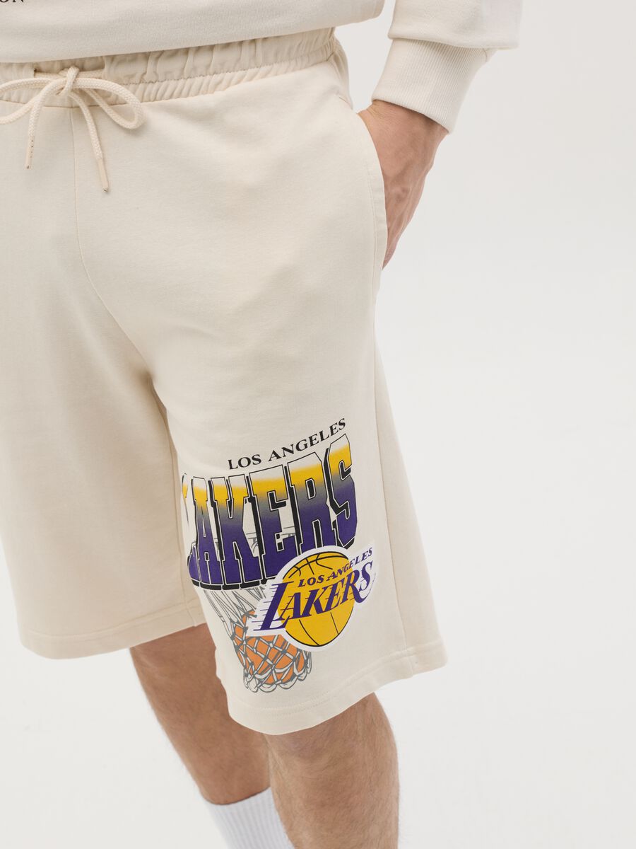 NBA Los Angeles Lakers Bermuda joggers in fleece_2
