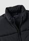 Black padded gilet regular fit with zip_1
