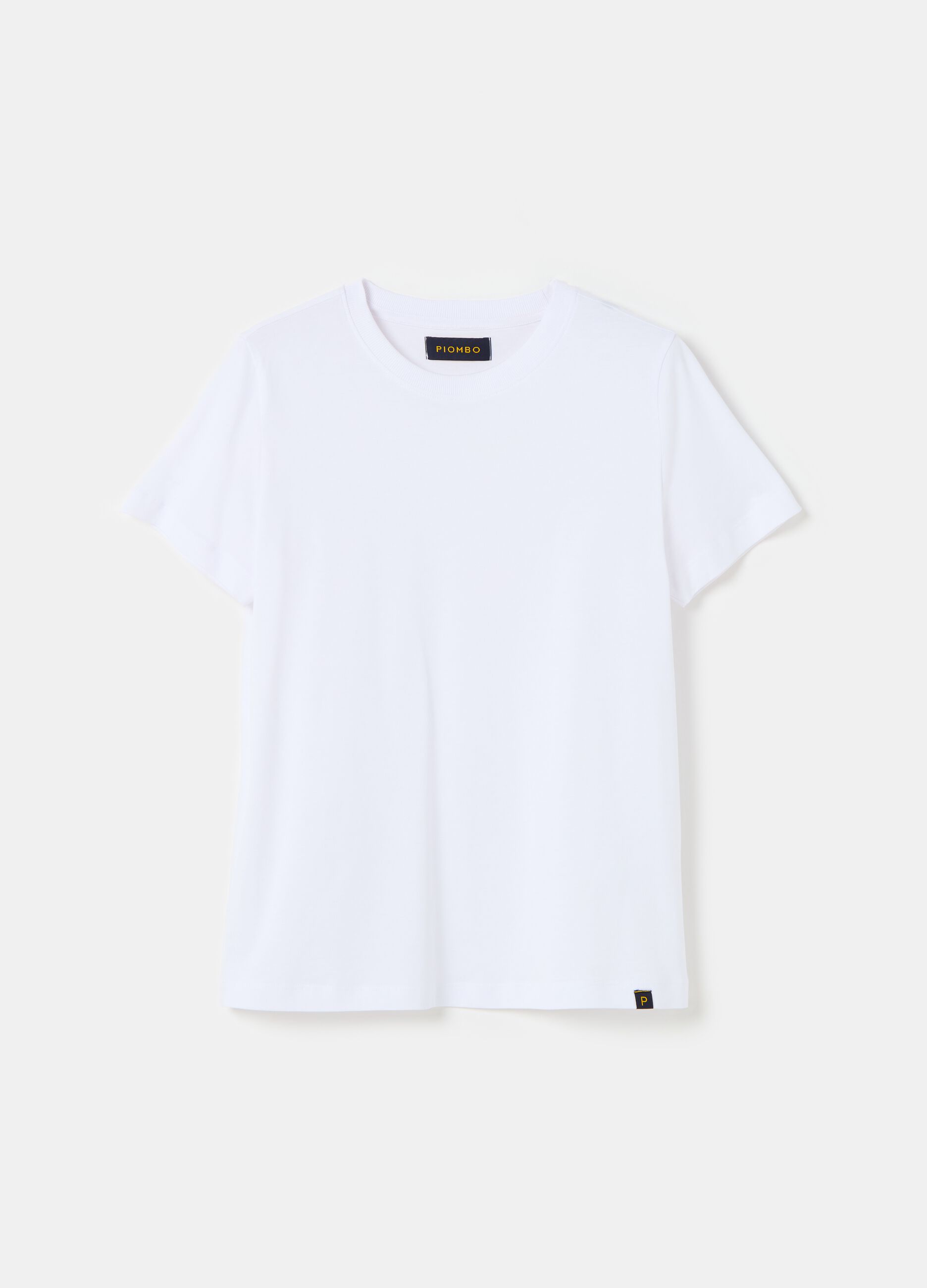 T-shirt girocollo in cotone Supima