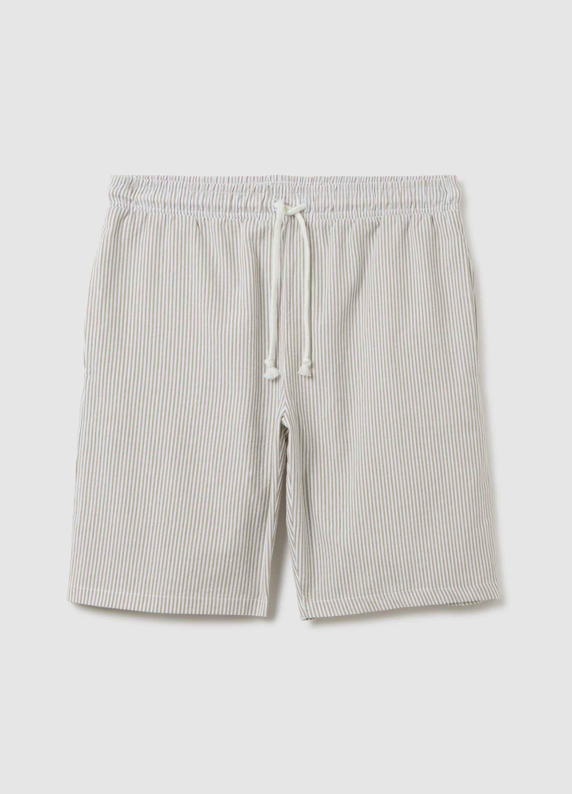 Men's pure cotton multicolour regular fit shorts with drawstring