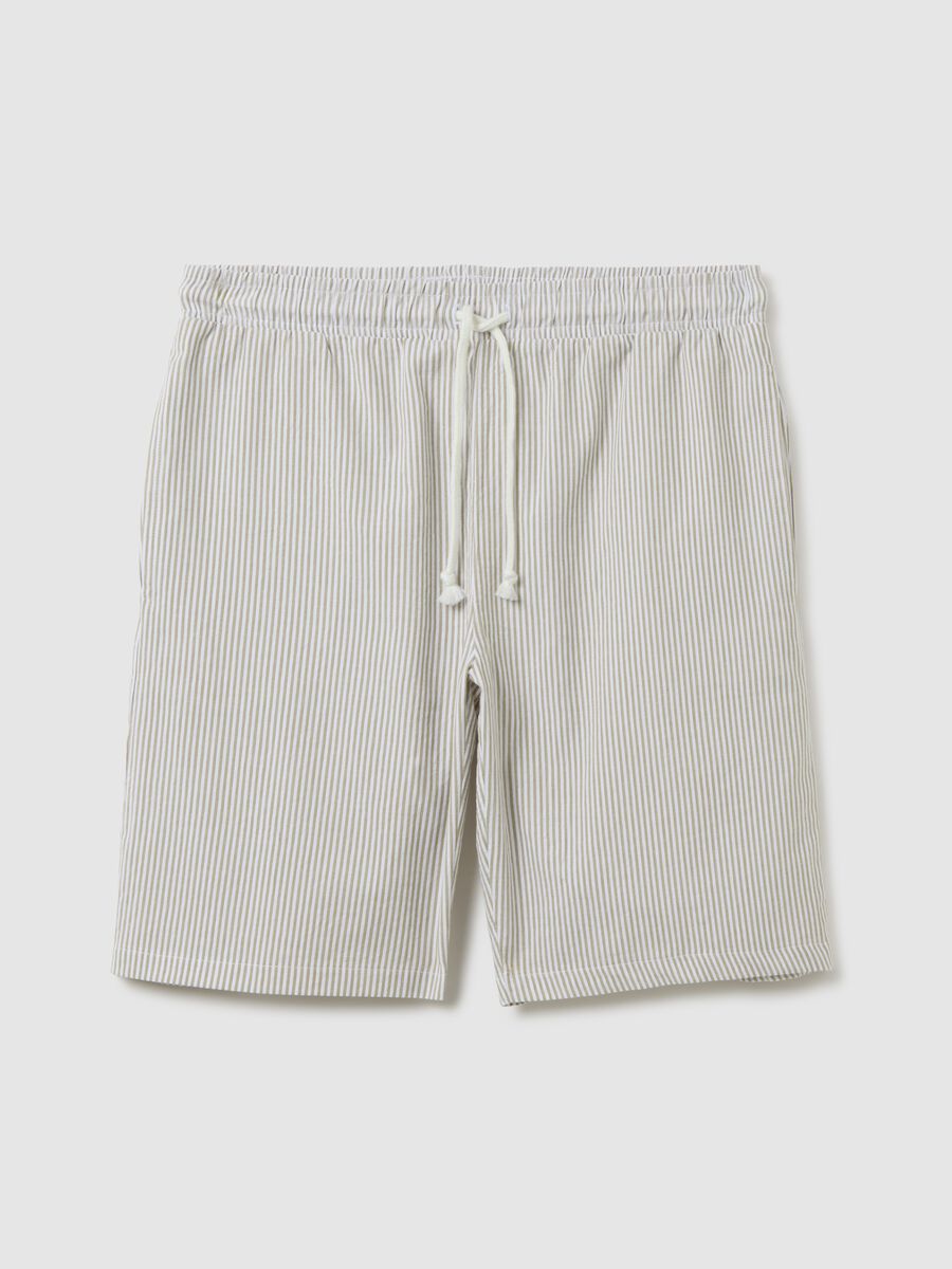 Men's pure cotton multicolour regular fit shorts with drawstring_4