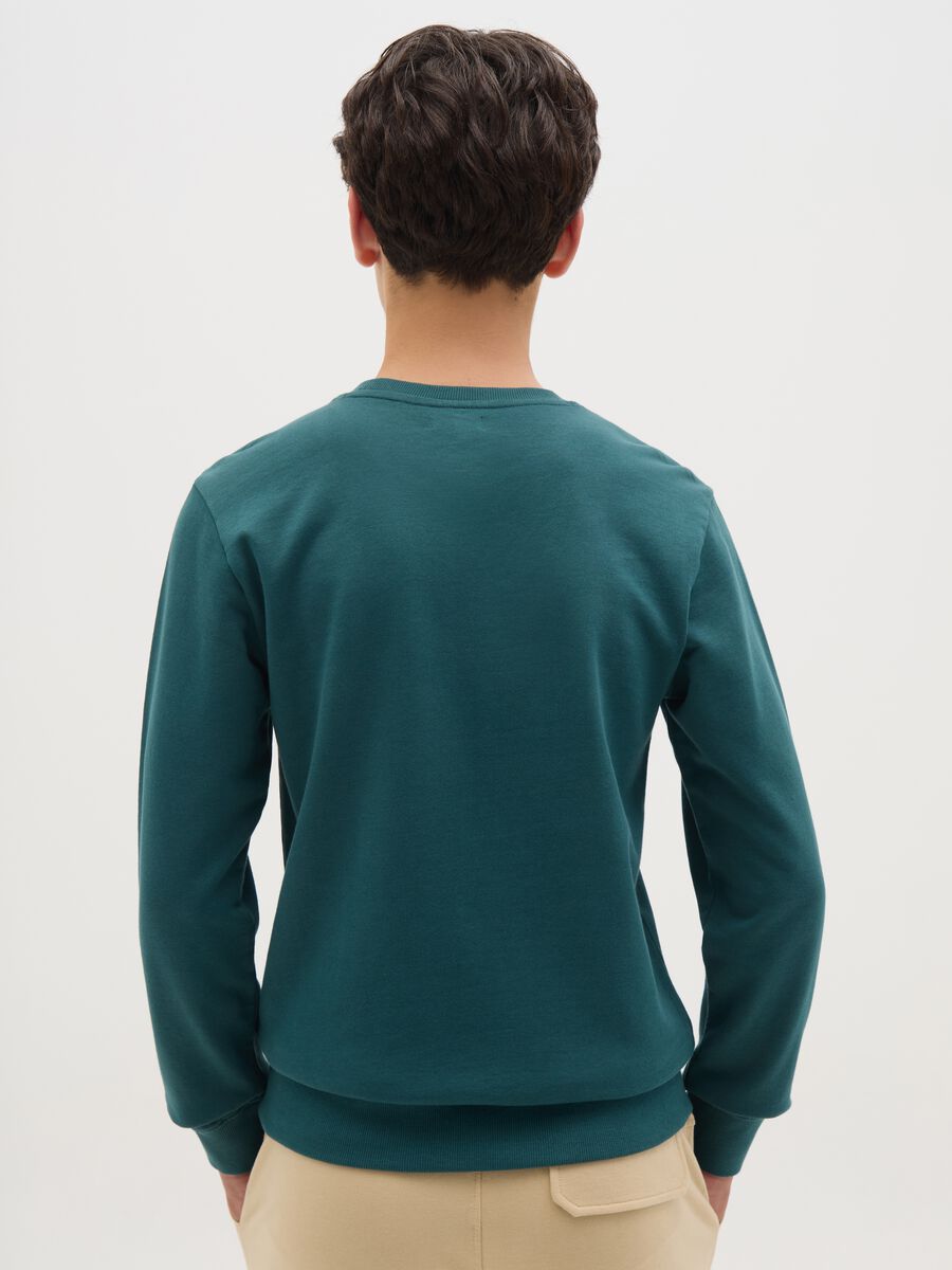 French terry sweatshirt with lettering print_2