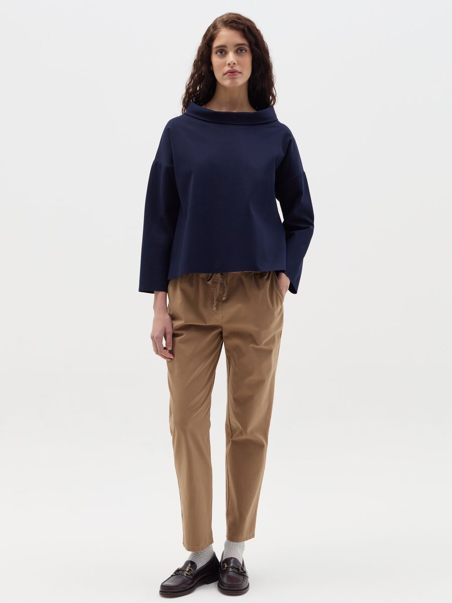 Blouse with cowl neck_1