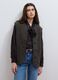 Gilet nero in pura lana con girocollo over fit_2