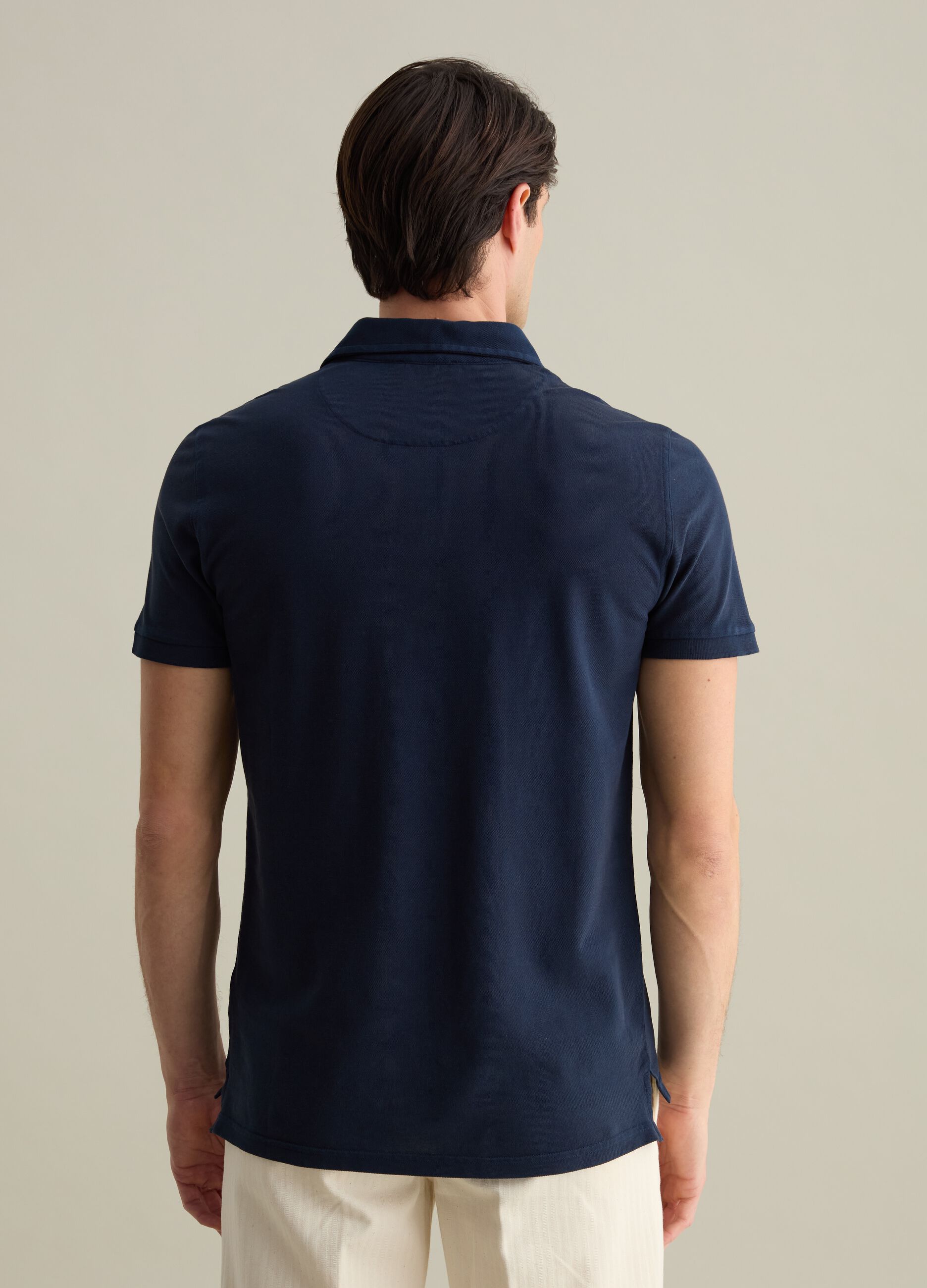 Cotton pique polo shirt