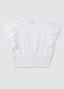 Girl's regular fit short sleeve white pure cotton shirt_4