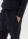 Black jogger trousers for boys in pure cotton regular fit_2