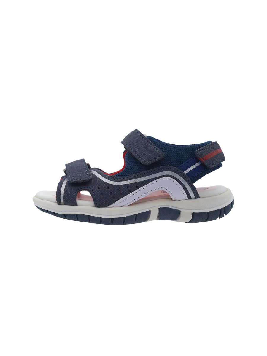 Franklin colourblock sandals with double Velcro strap_0