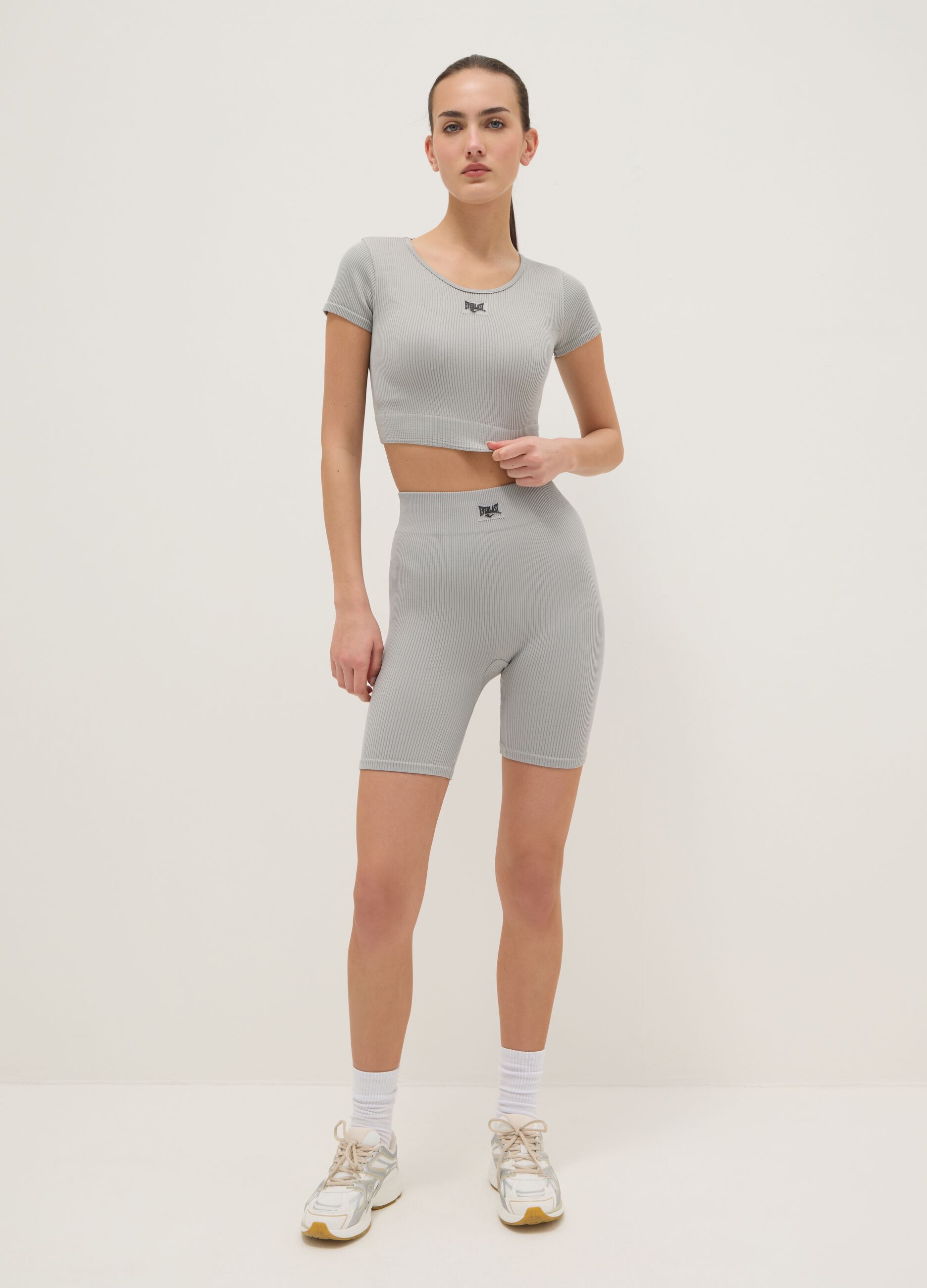 Shorts sportivi grigi regular fit