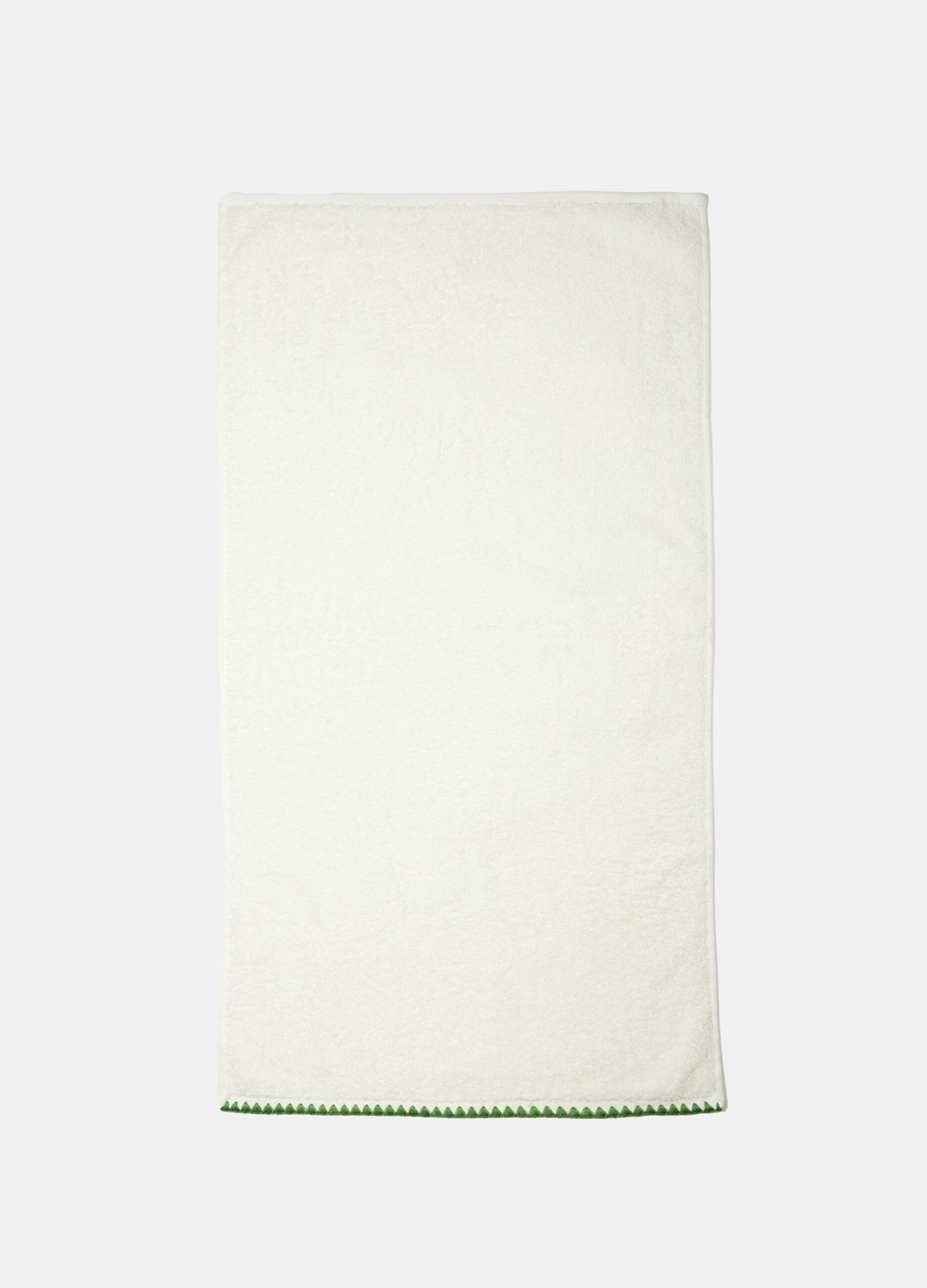 Asciugamano in puro cotone 550 gsm con ricamo